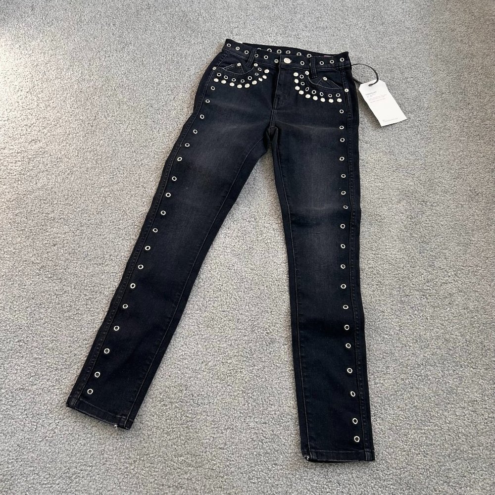 Current/Elliott 7-pocket High Waist Ankle Skinny Stiletto Jeans Size 23  - 1E952